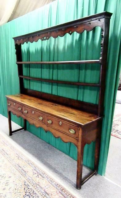 Georgian Welsh Fruitwood Plate Back Dresser. photo furniture