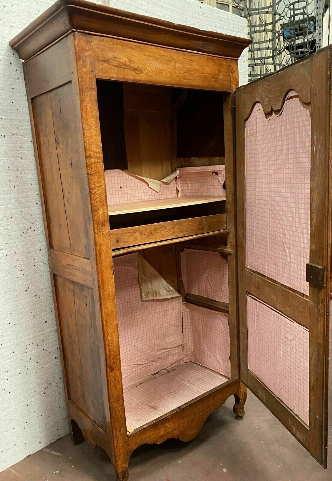 Furniture Louis XV Style Bonnetière In 19th Century Cherry Wood photo