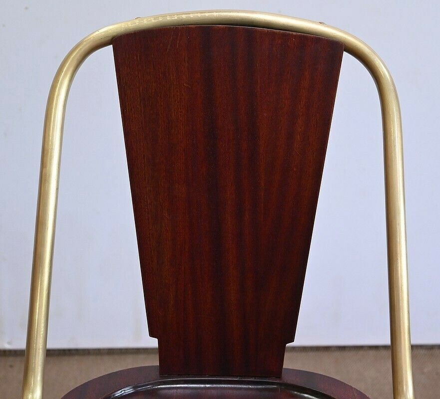photo vintage Rare Suite Of Six Liner Chairs, England – Early 20th Century