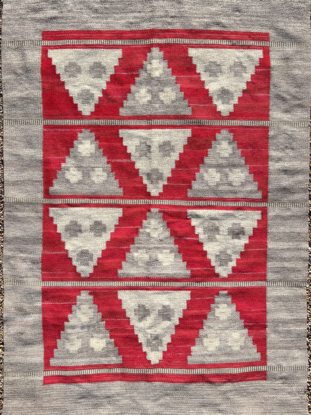 1960's Swedish Flatweave Rug