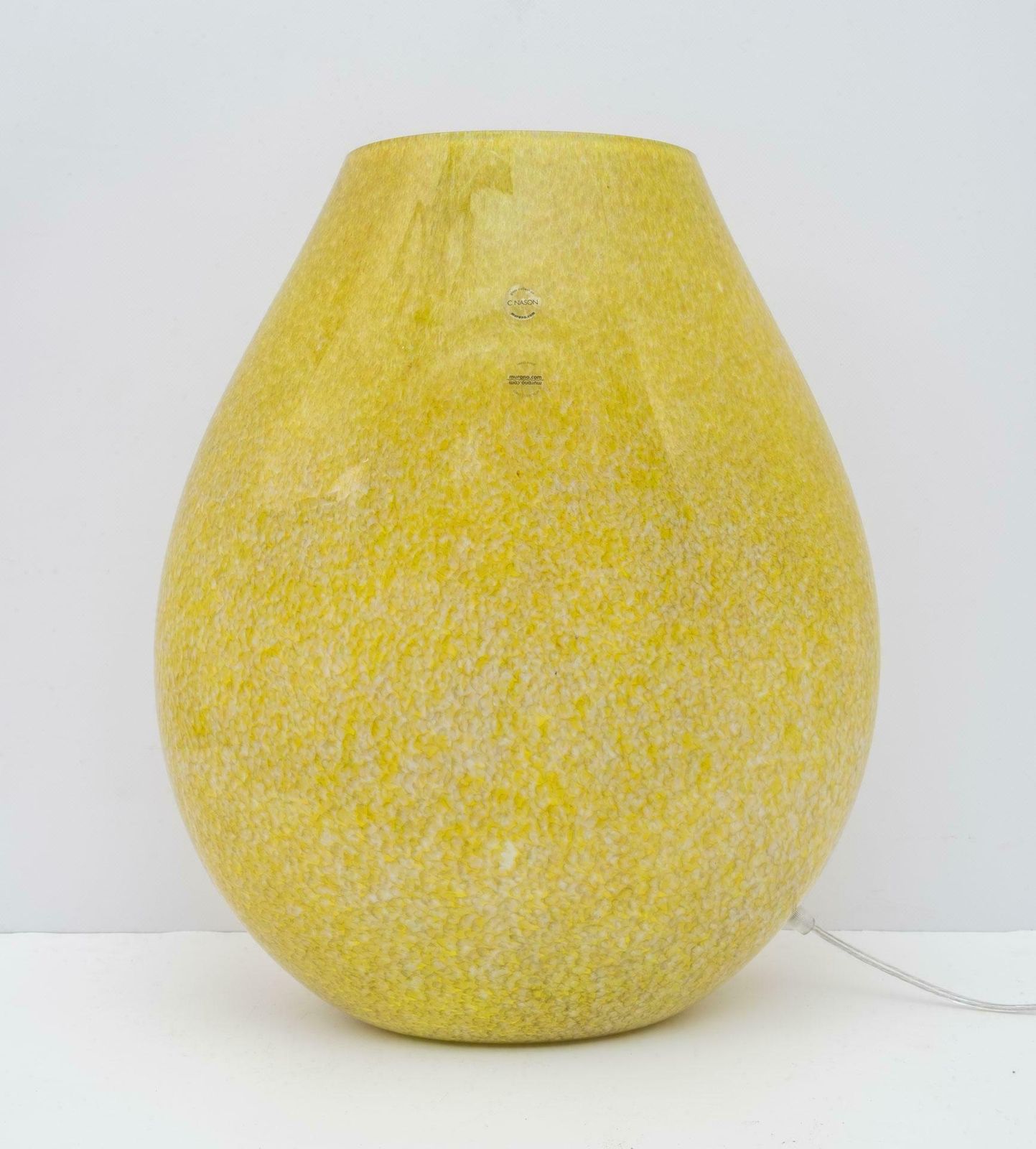 Modern Italian Murano Glass Table Lamp "Pulegoso" By Carlo Nason photo furniture