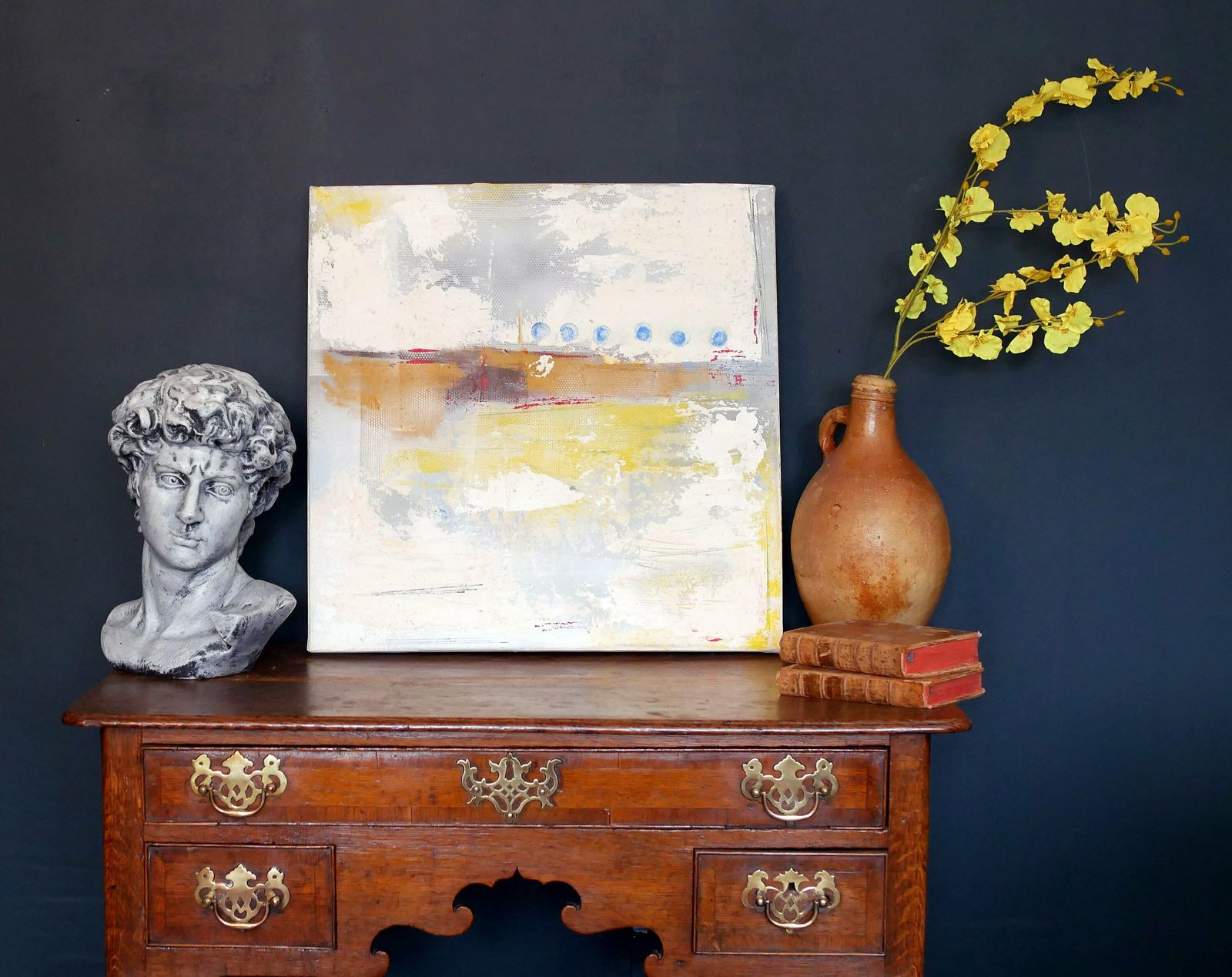 Contemporary Modern Abstract Painting Wall Art Acrylic On Canvas Oil Painting photo vintage