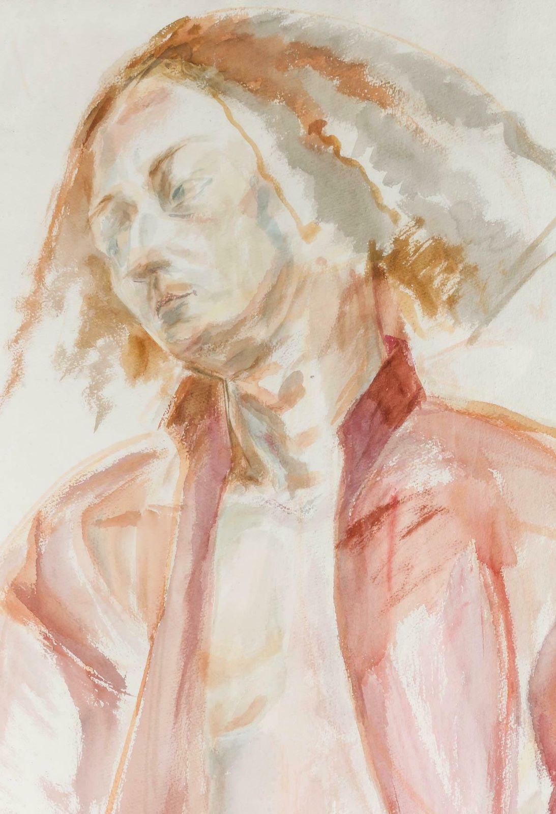 Painting, Watercolor By Evelyne Luez, 1985. photo Art