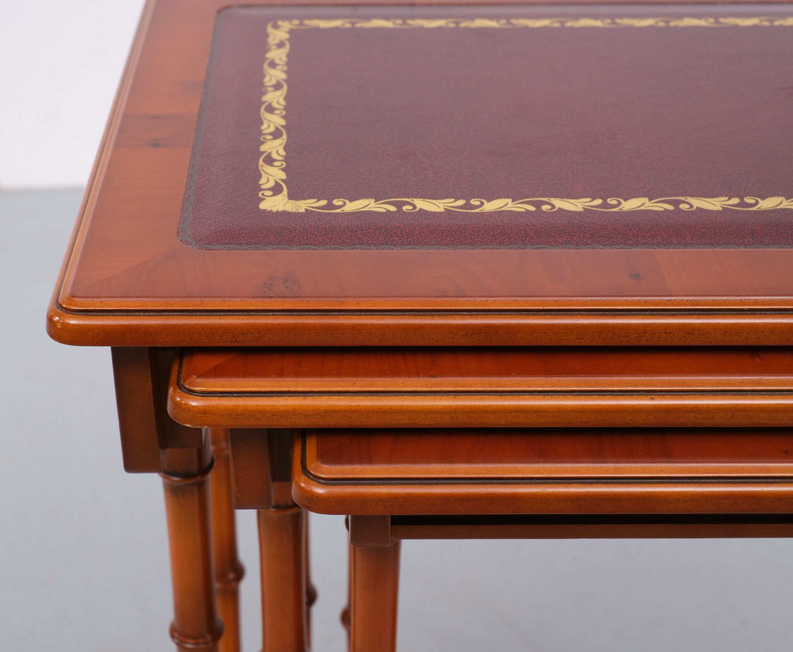 English Cherrywood Nesting Tables From Heldense, 1978, Set Of 3 photo Furniture