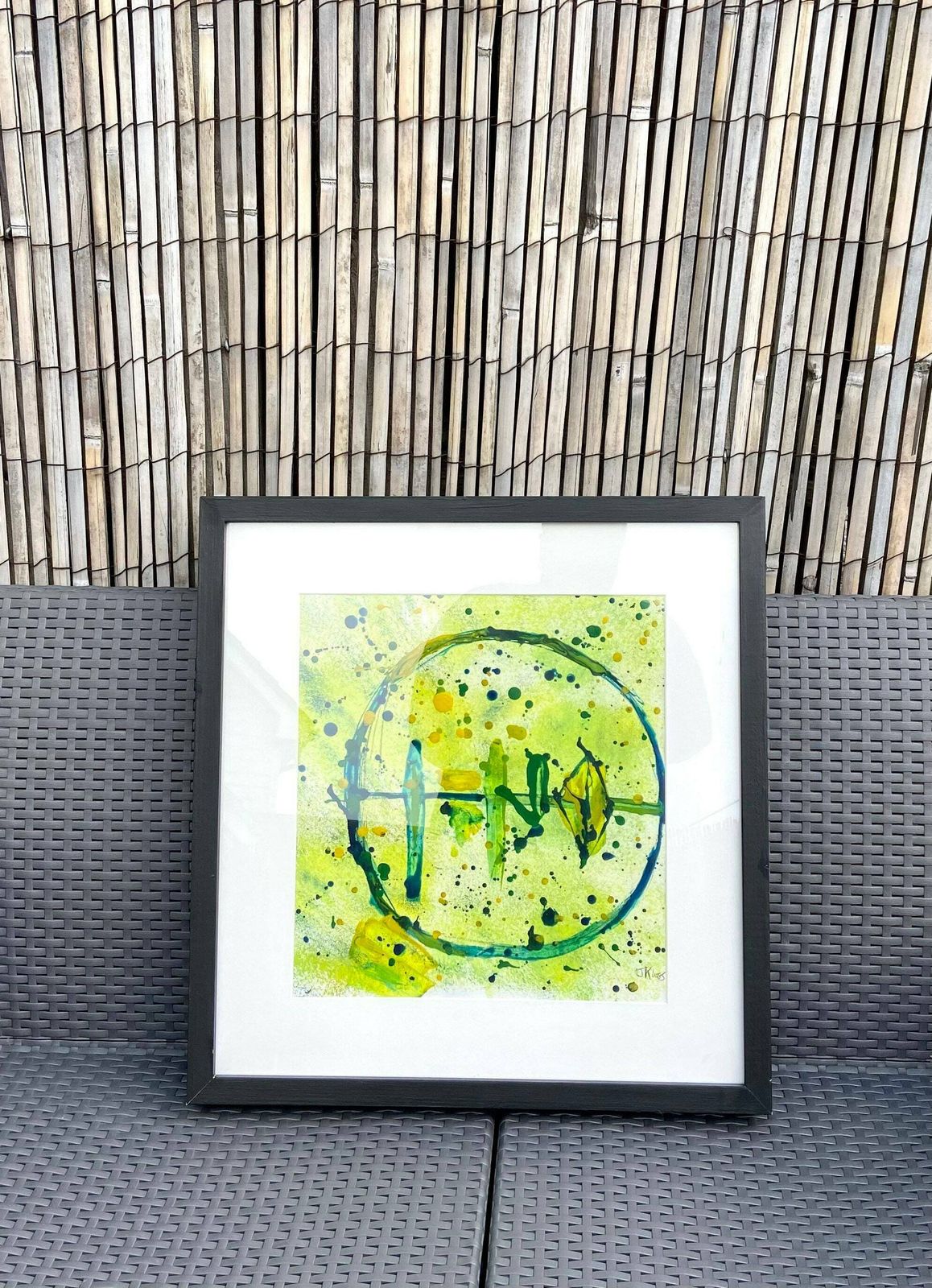 Original Framed Mixed Media Painting ‘Untitled’ J Kloss