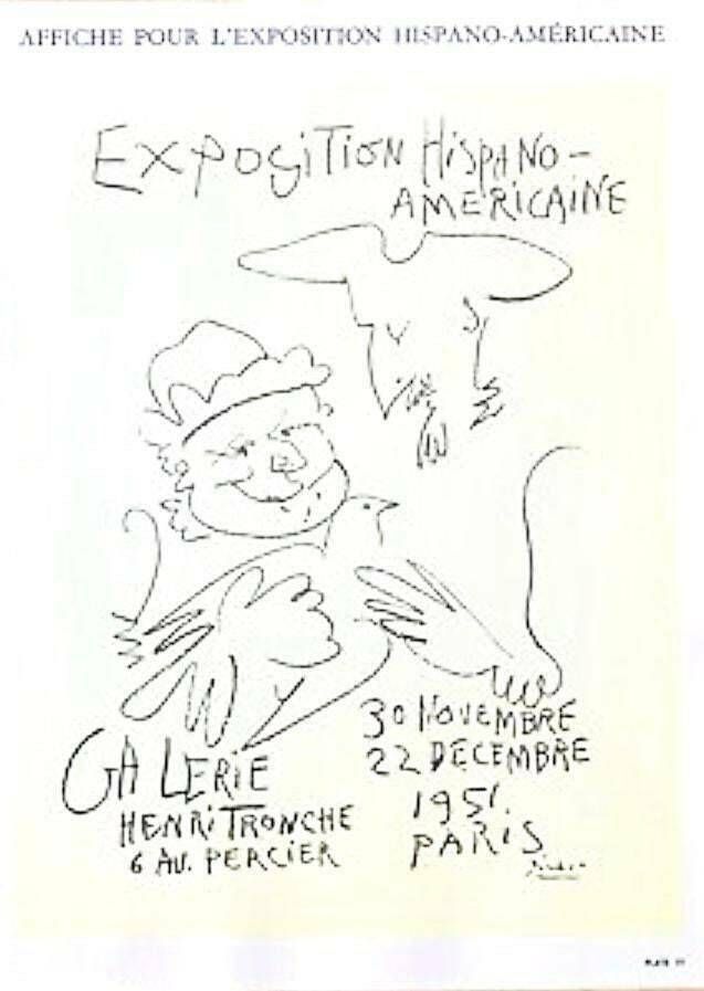 Original Vintage Lithograph Posters Of Pablo Picasso   From 1957 First Edition   19/24