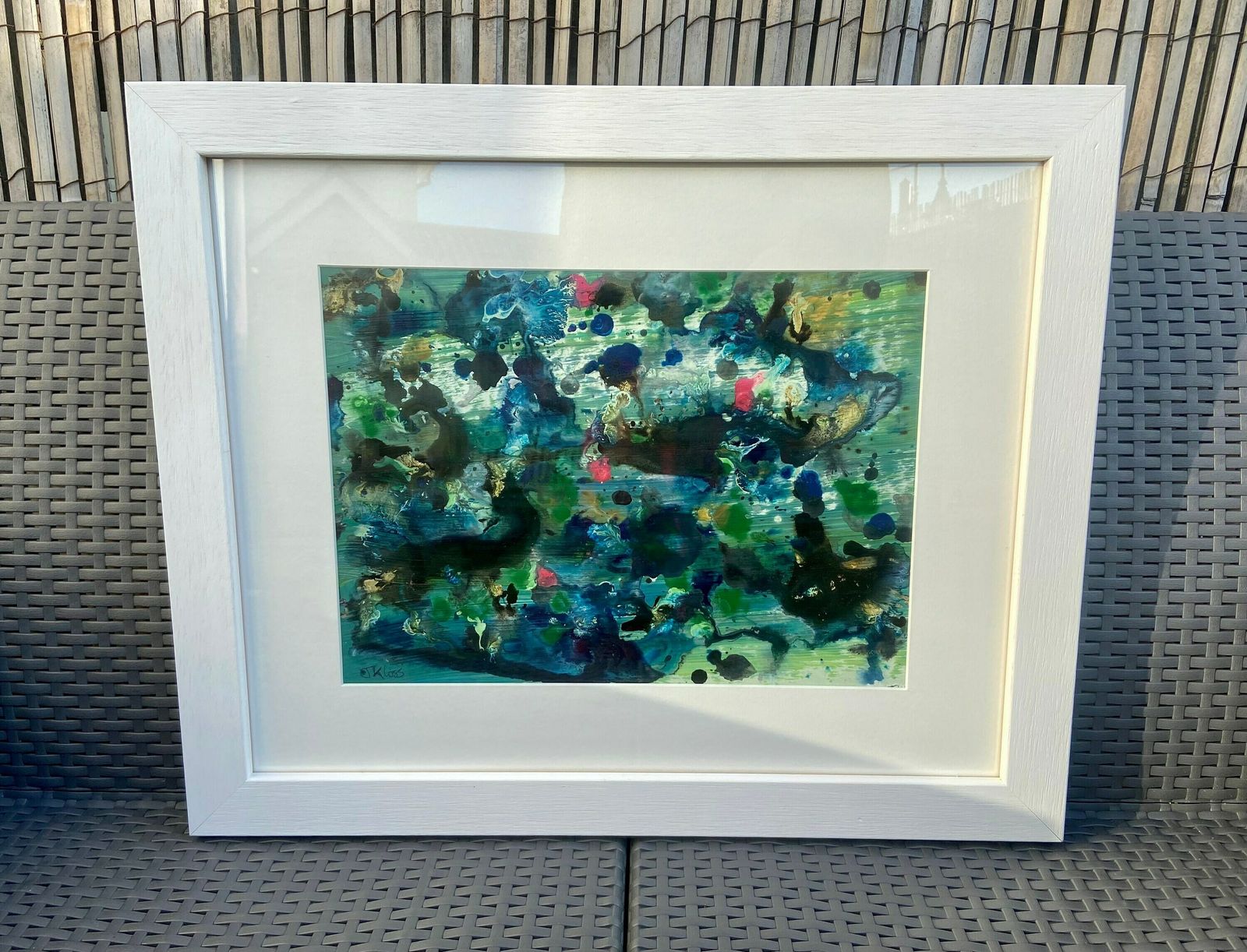 Original Framed Mixed Media Painting ‘Untitled’ J Kloss
