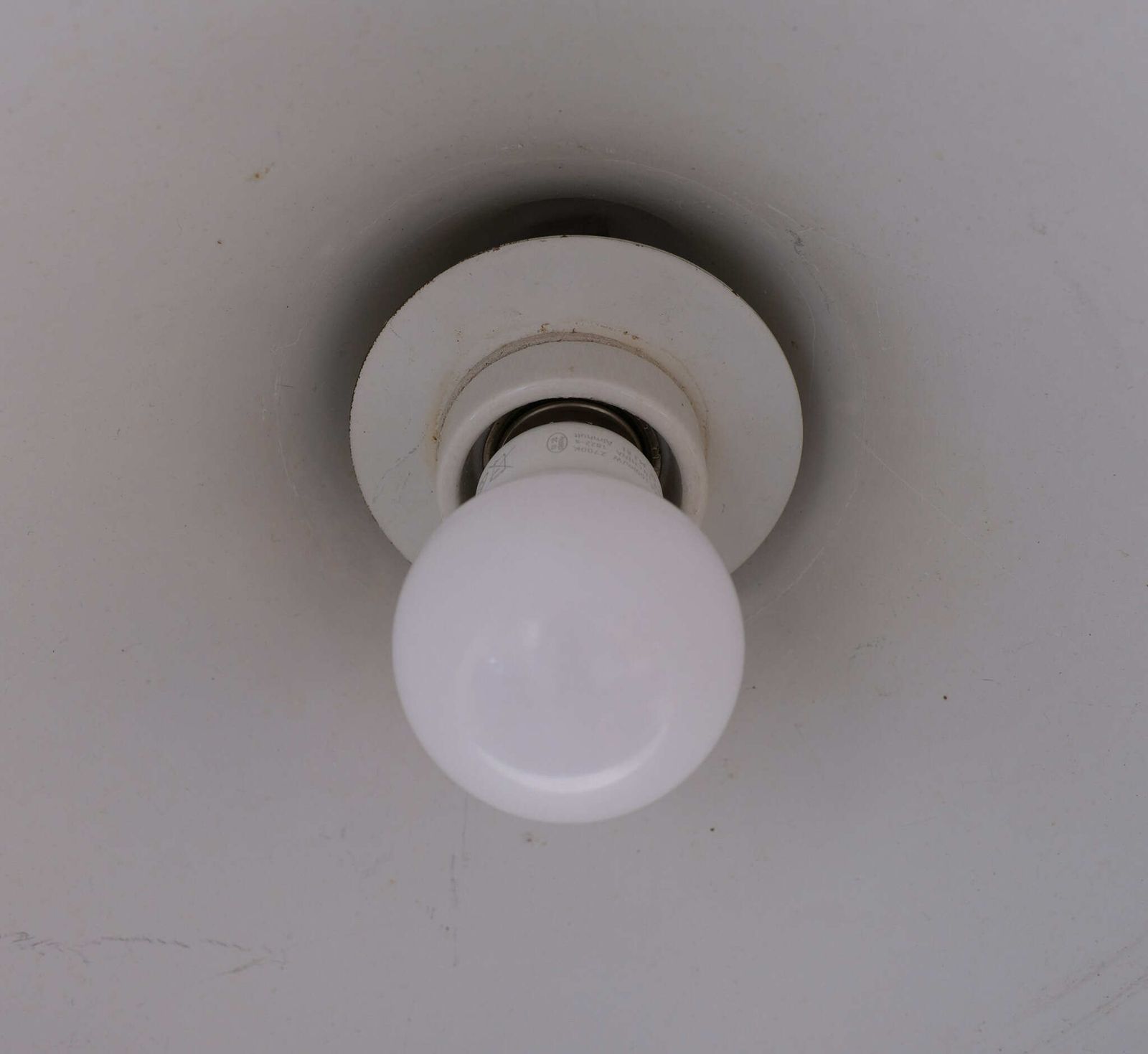 White Pendant Lamp By Lisa Johansson Pape For Orno, Finland 1950s photo Lighting
