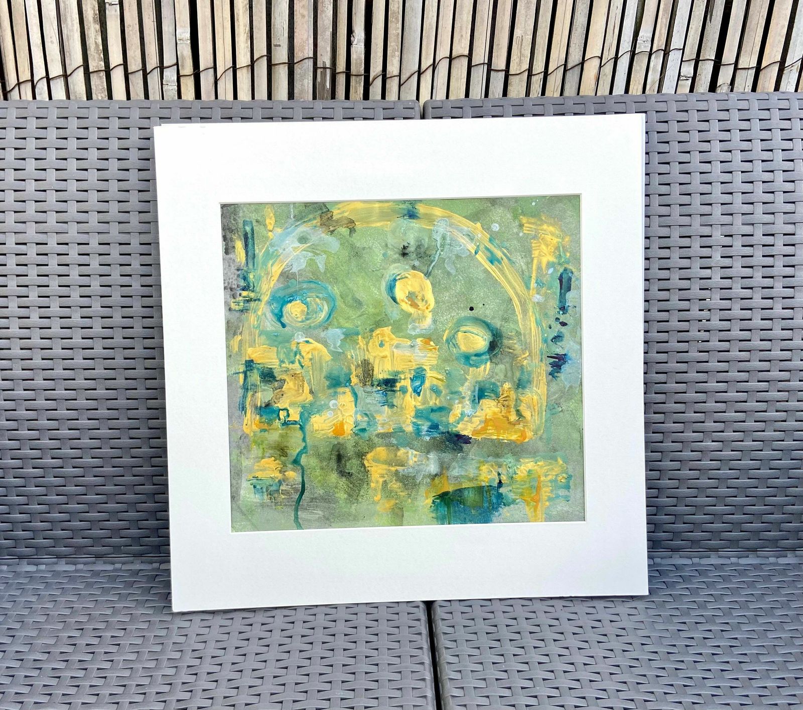 Original Mixed Media Painting ‘Halo’ J Kloss photo furniture