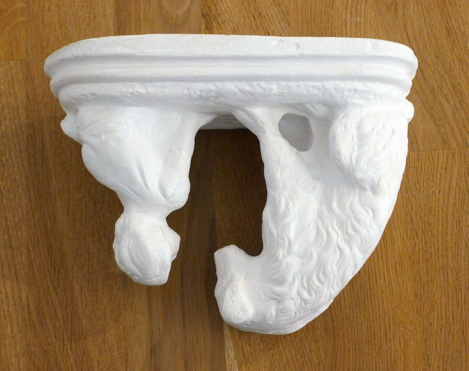 photo furniture Small Plaster Sculpture Of A Child & A Dog, Belle And Sébastien