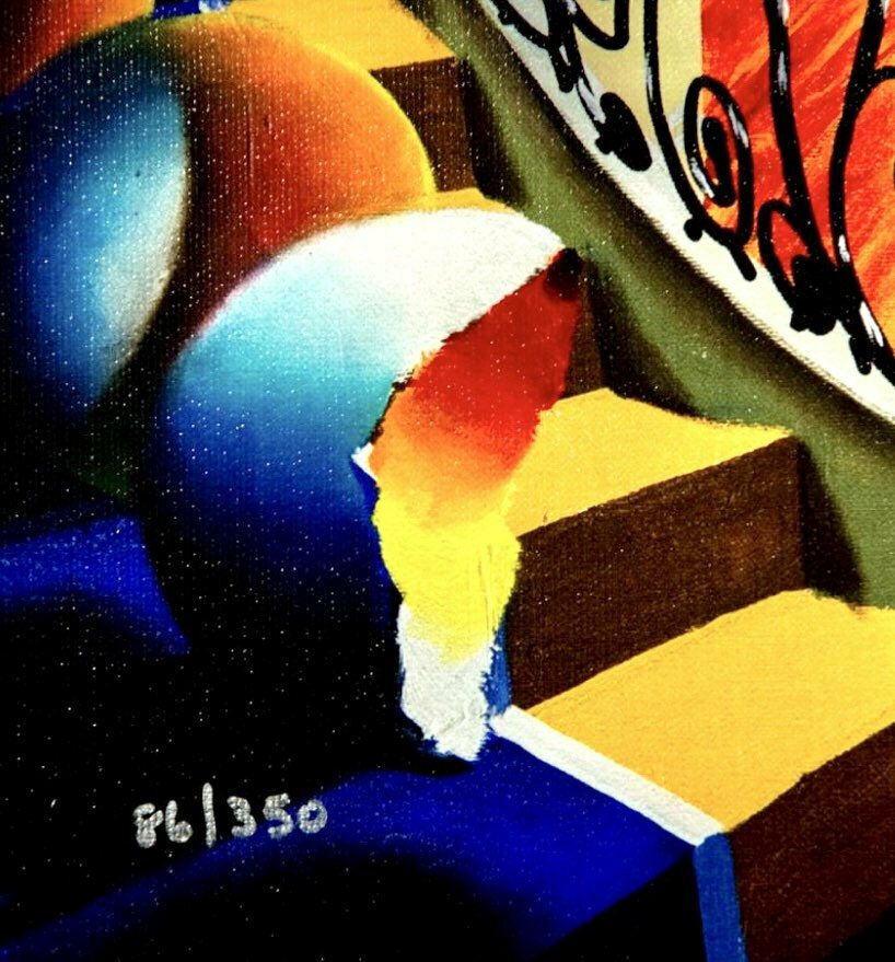 Original Vintage Signed Giclee On Canvas ‘Eye Of The Master’ Fernando De Jesus Oliviera (B1946) Brazilian/ American photo Art