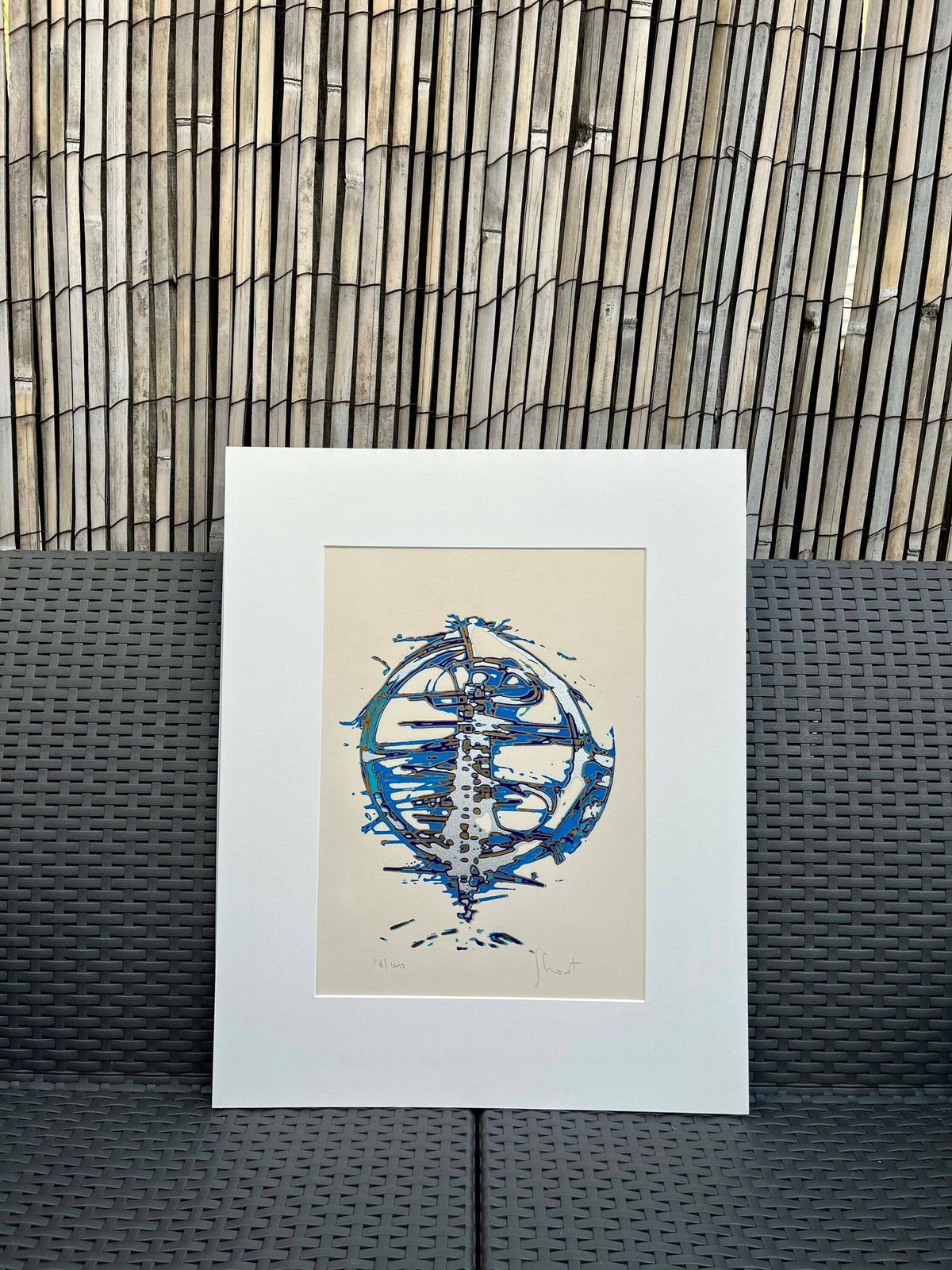 Original Vintage Hand Signed Silkscreen Print Ami Shavit (B1934) Israel