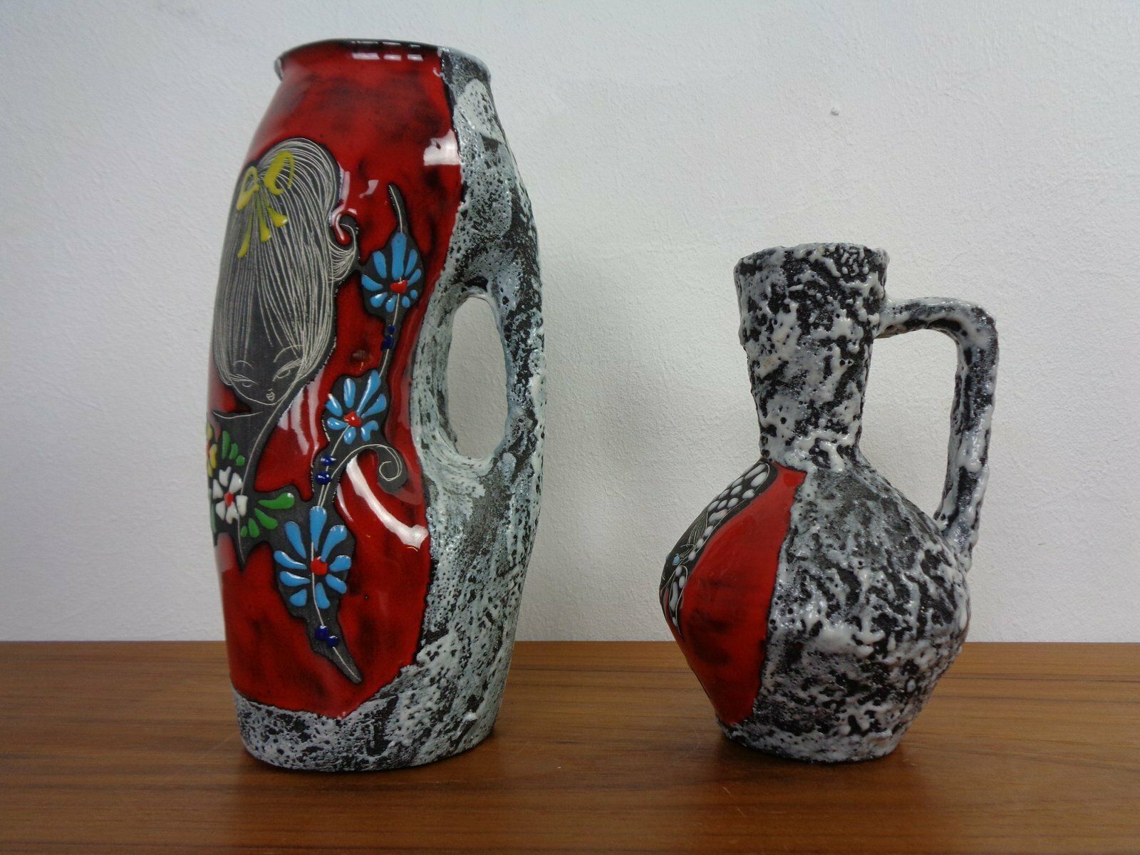 San Marino Ceramic Vases And Ashtrays, 1960s, Set Of 4 photo for sale