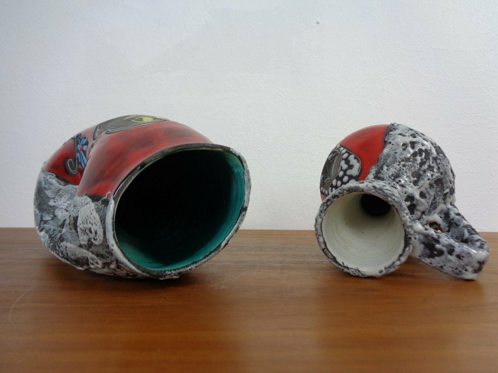 Home Decor San Marino Ceramic Vases And Ashtrays, 1960s, Set Of 4 photo