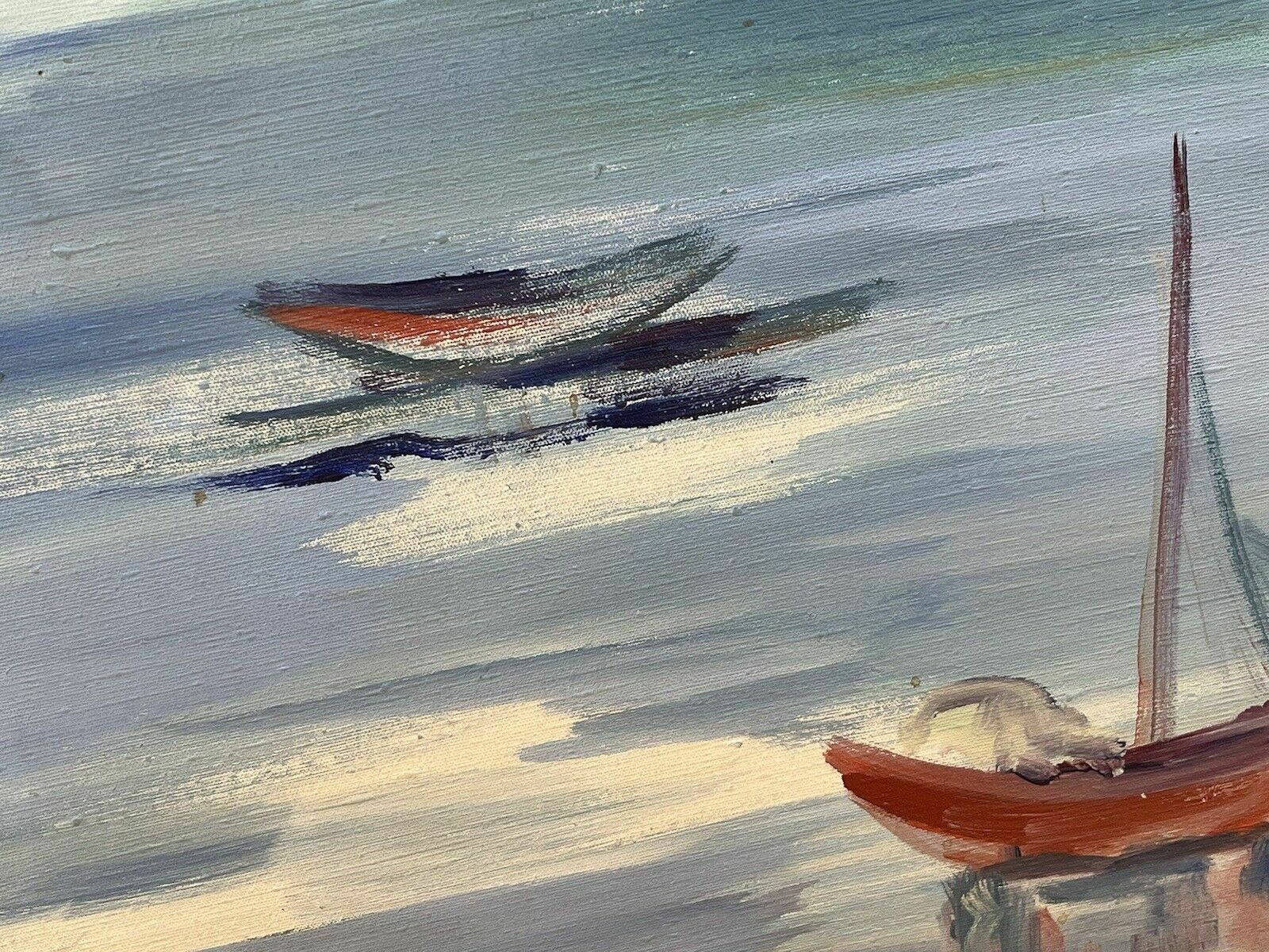 Marine Oil Painting, Signed M Laufer 1922 2008. Large In Size photo for sale