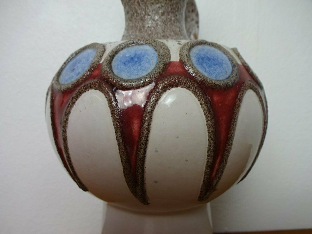 Fat Lava Ceramic Vase From Veb Haldensleben, East Germany, 1970s