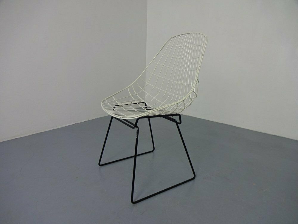 Wire Side Chair By Cees Braakman For Pastoe, 1950s photo furniture