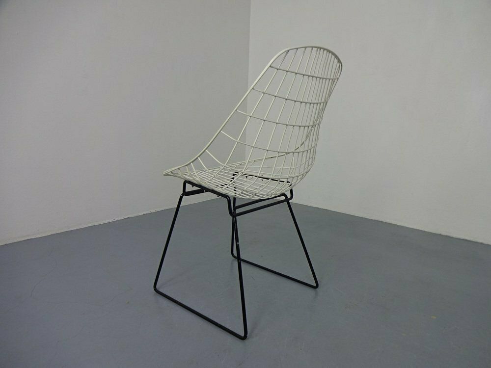 Wire Side Chair By Cees Braakman For Pastoe, 1950s photo vinterior
