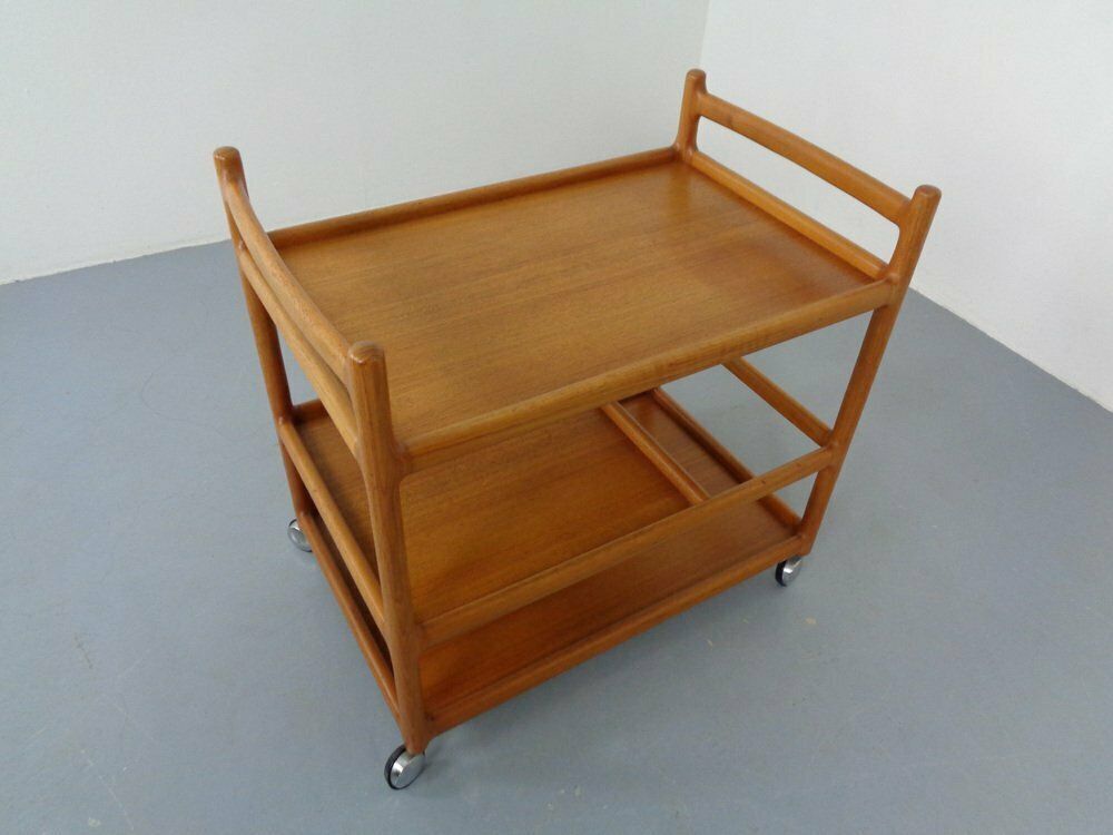 photo furniture Danish Teak Serving Cart By Johannes Andersen For Cfc Silkeborg, 1960s