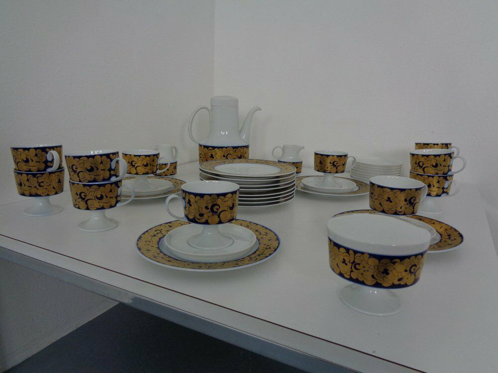 Coffee Service For 12 People By Tapio Wirkkala For Rosenthal, 1960s, Set Of 42 photo for sale
