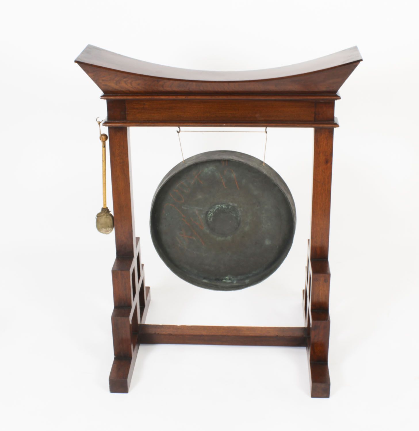 1875.0 Antique Aesthetic Movement Anglo Japanese Dinner Gong 19th C photo
