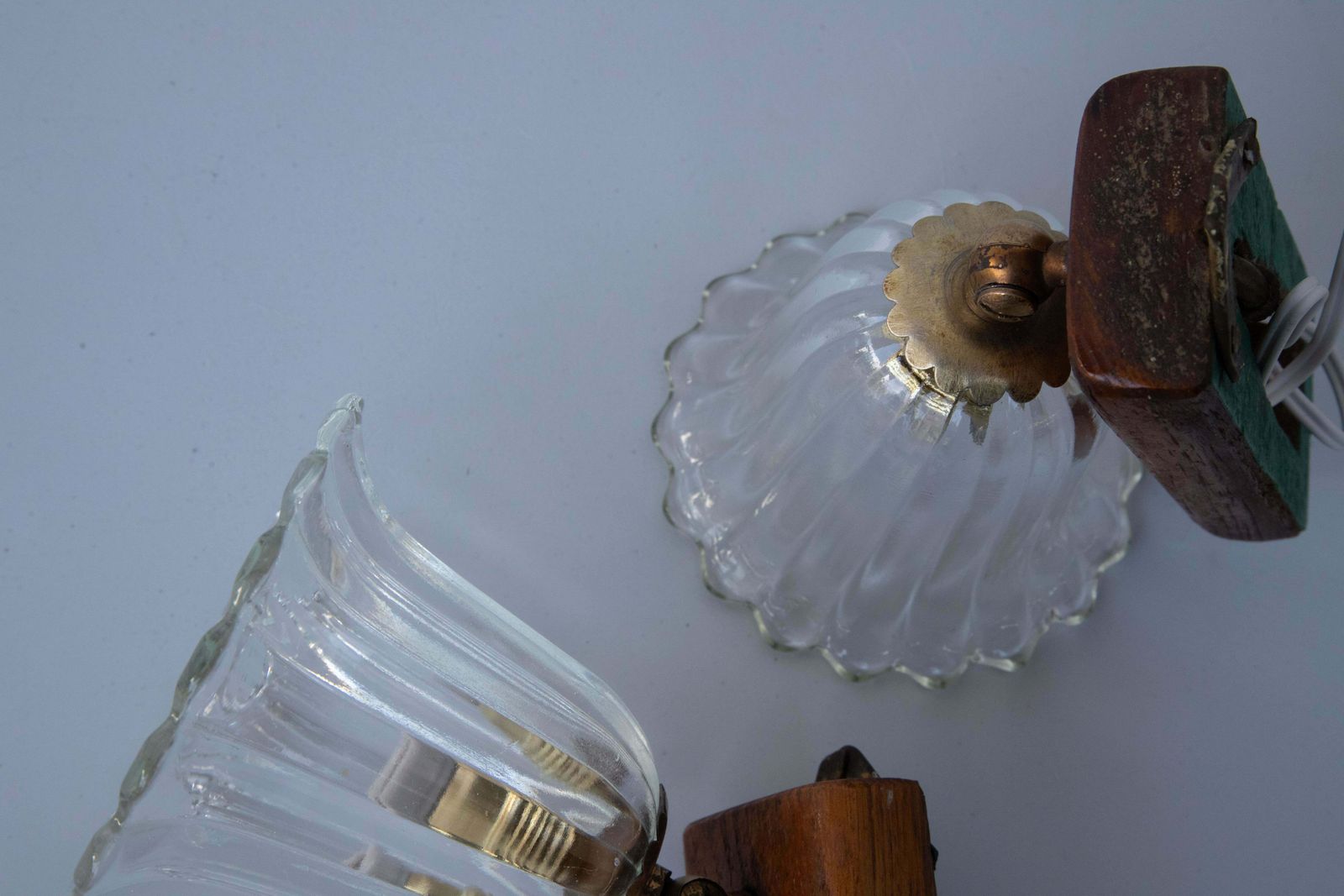 Lighting Set Of 2 Art Decò Barovier & Toso Wall Light Murano Art Glass, 1940s photo