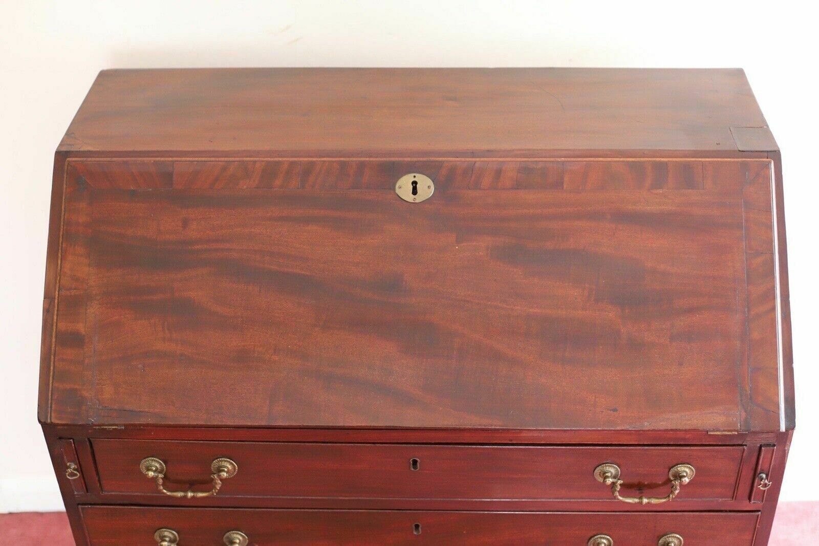 Antique Geaorge III Mahogany Bureau photo furniture