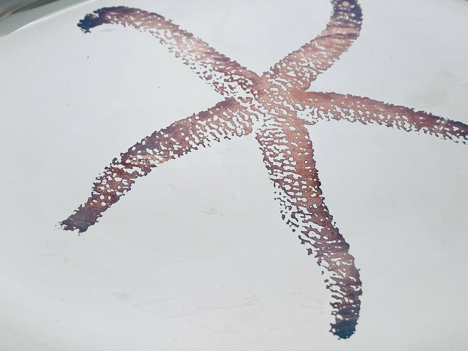 Sambonet Italy Echinaster Starfish Serving Tray / Stainless Steel / Oval Vintage Tableware photo 60.0