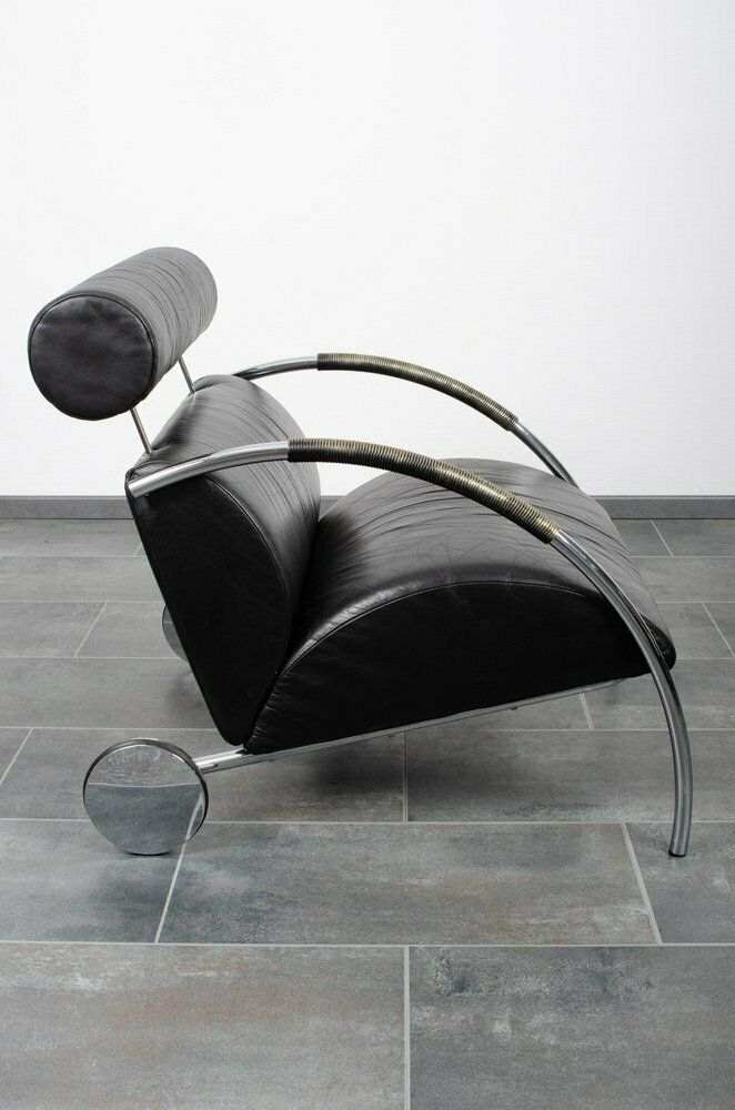 Black Leather Zyklus Armchair By Peter Maly For Cor photo furniture