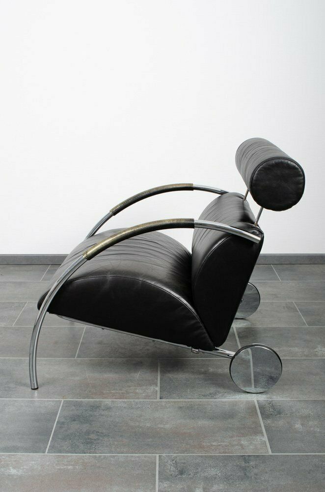 Black Leather Zyklus Armchair By Peter Maly For Cor photo vinterior