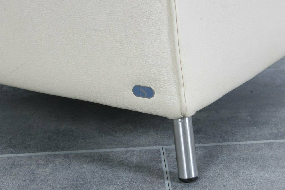 photo for sale Vintage Ds 264 White Leather Lounge Chair By Matthias Hoffmann For De Sede , 1990s