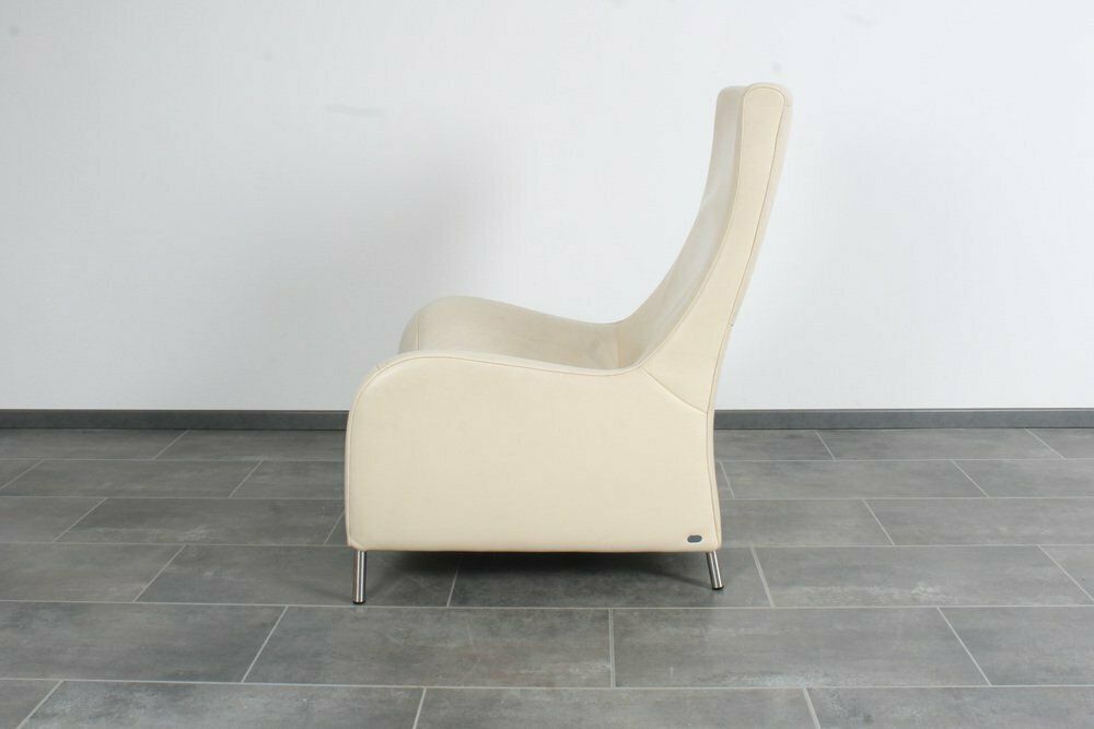 photo vinterior Vintage Ds 264 White Leather Lounge Chair By Matthias Hoffmann For De Sede , 1990s