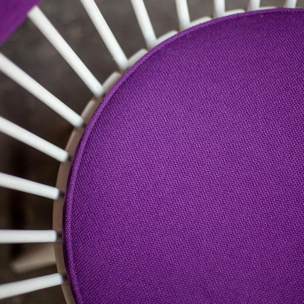 Purple & White Circle Chair By Yngve Ekstrom For Swedese, 1960s photo 807.0