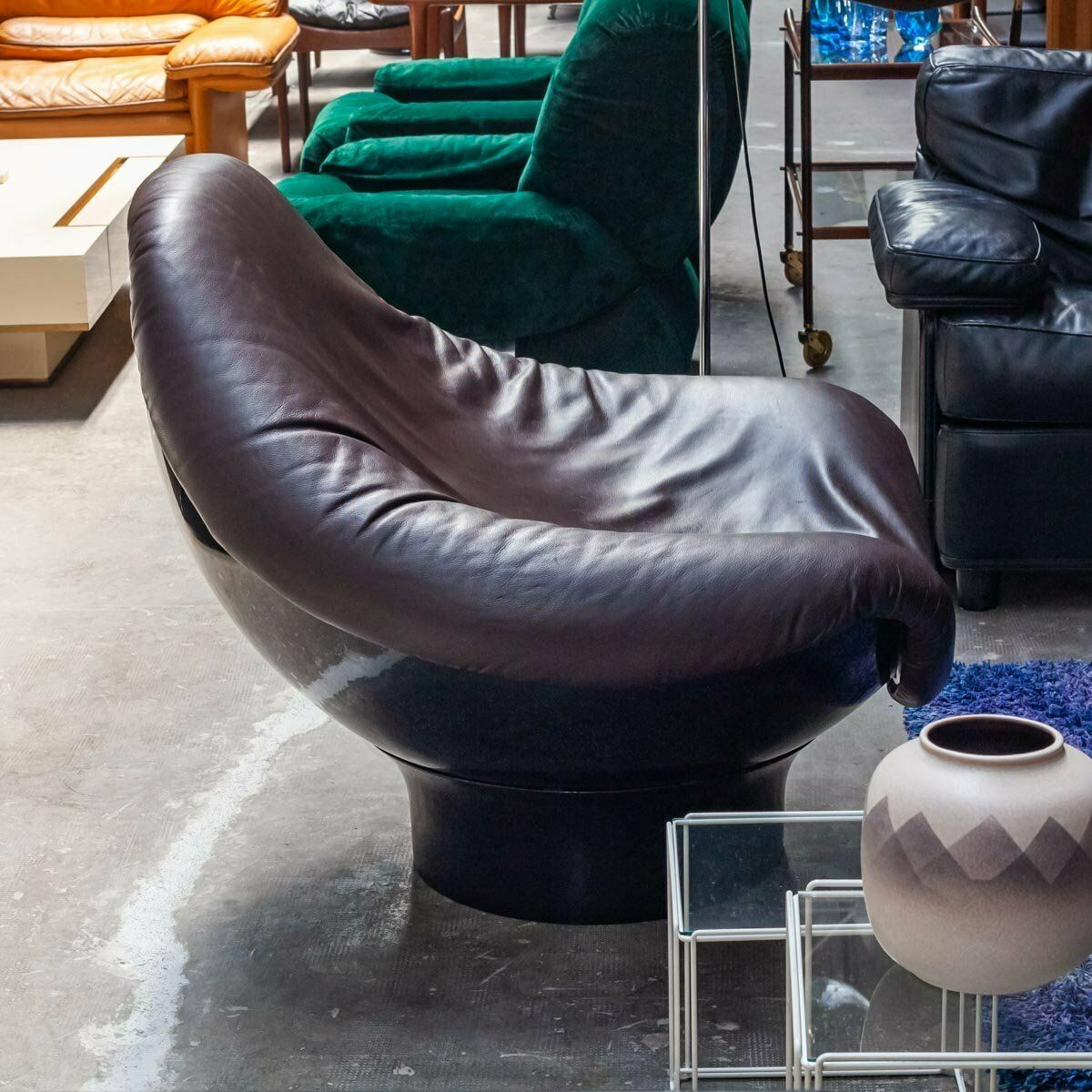 Rodica Lounge Chair By Mario Brunu For Comfort Italy, 1968 photo for sale
