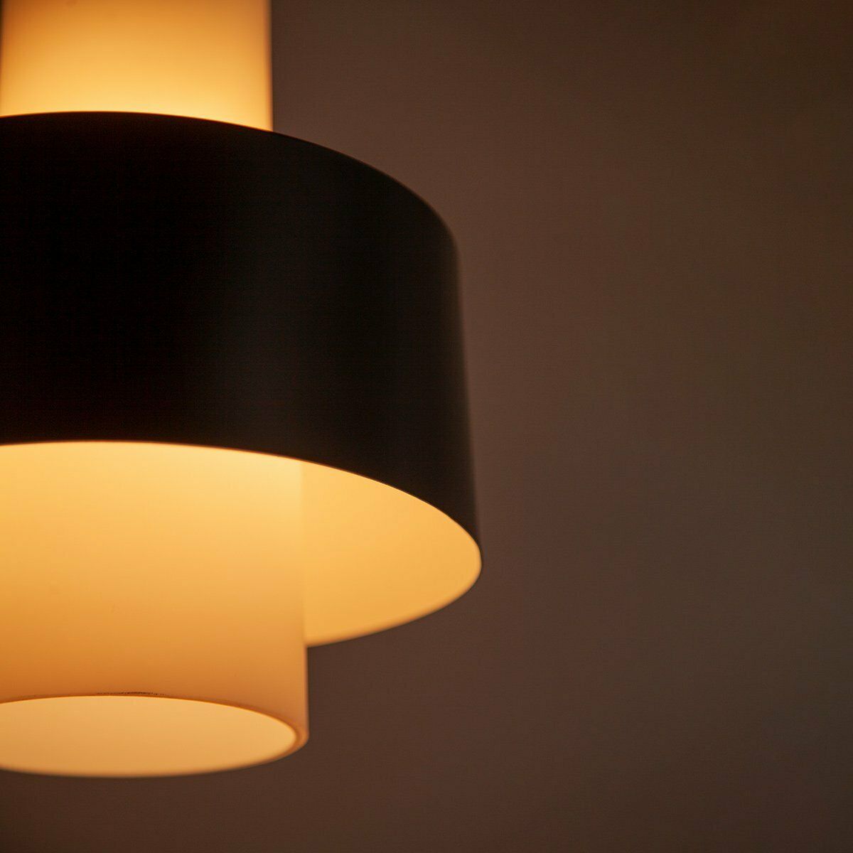 Mid Century Metal And Milk Glass Pendant, 1960s photo 614.0