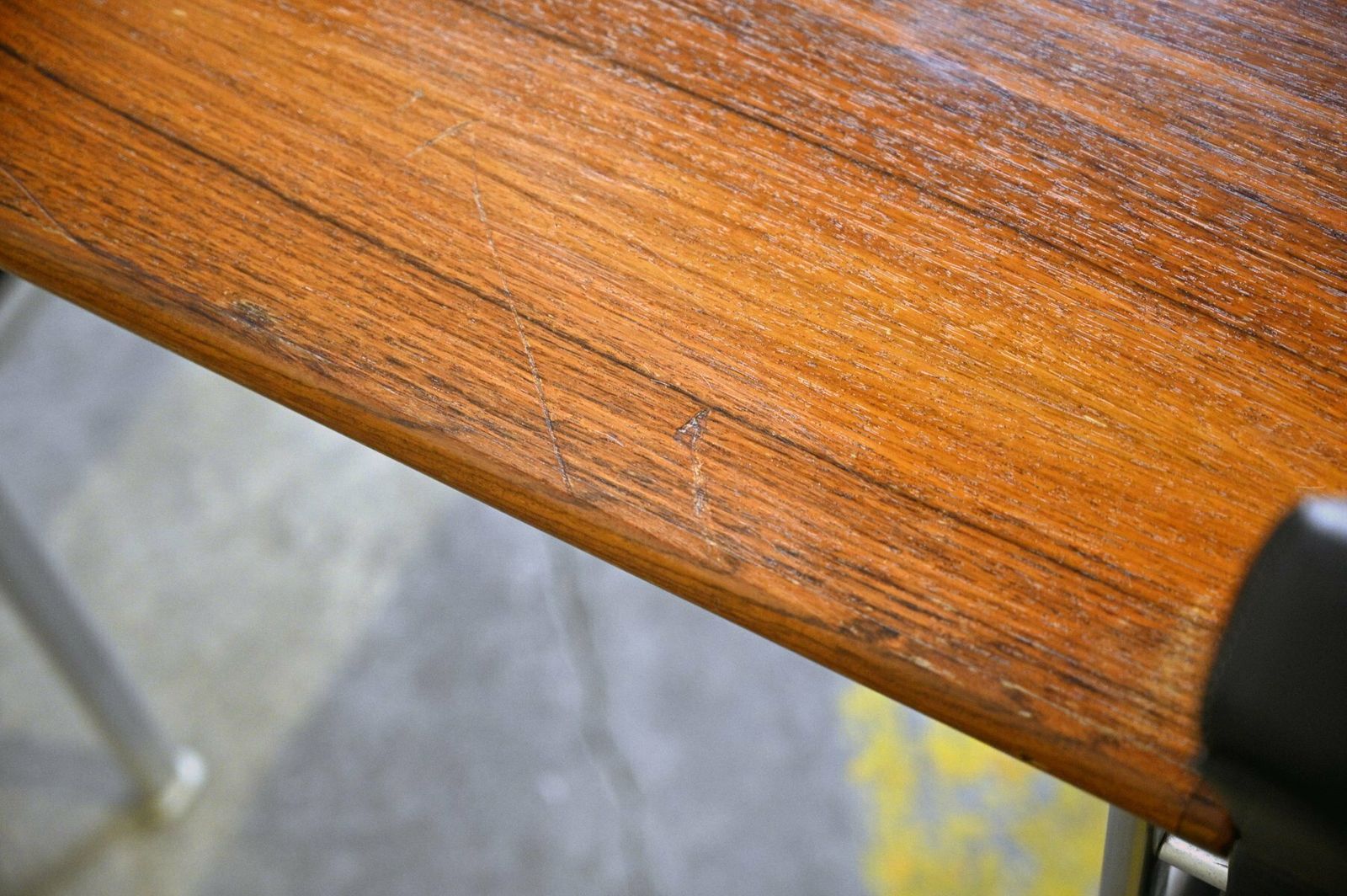 1138.0 Mid Century Bench In Rosewood And Metal From Lübke photo