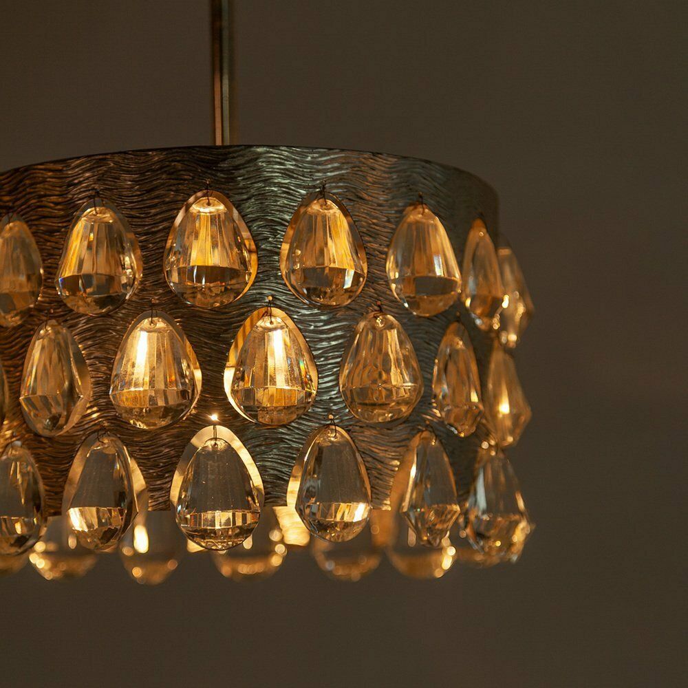 Silver Plated Chandelier By Palwa, 1970s photo Lighting