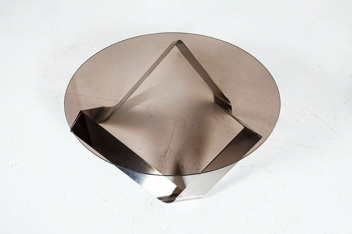 Glass Coffee Table By Knut Hesterberg For Ronald Schmitt, 1970s photo 1270.0