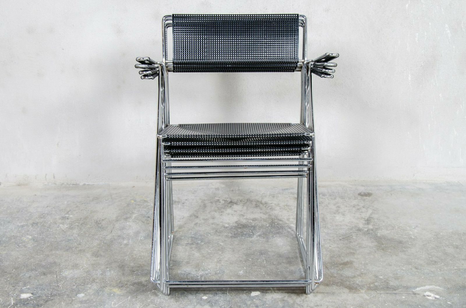 X Line Black Dining Chairs By Niels Jørgen Haugesen For Hybodan, Set Of 4 photo 1841.0