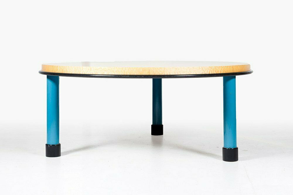 Large 3 Legged Dining Table By Ettore Sottsass & Marco Zanini For Franz Leitner, 1986