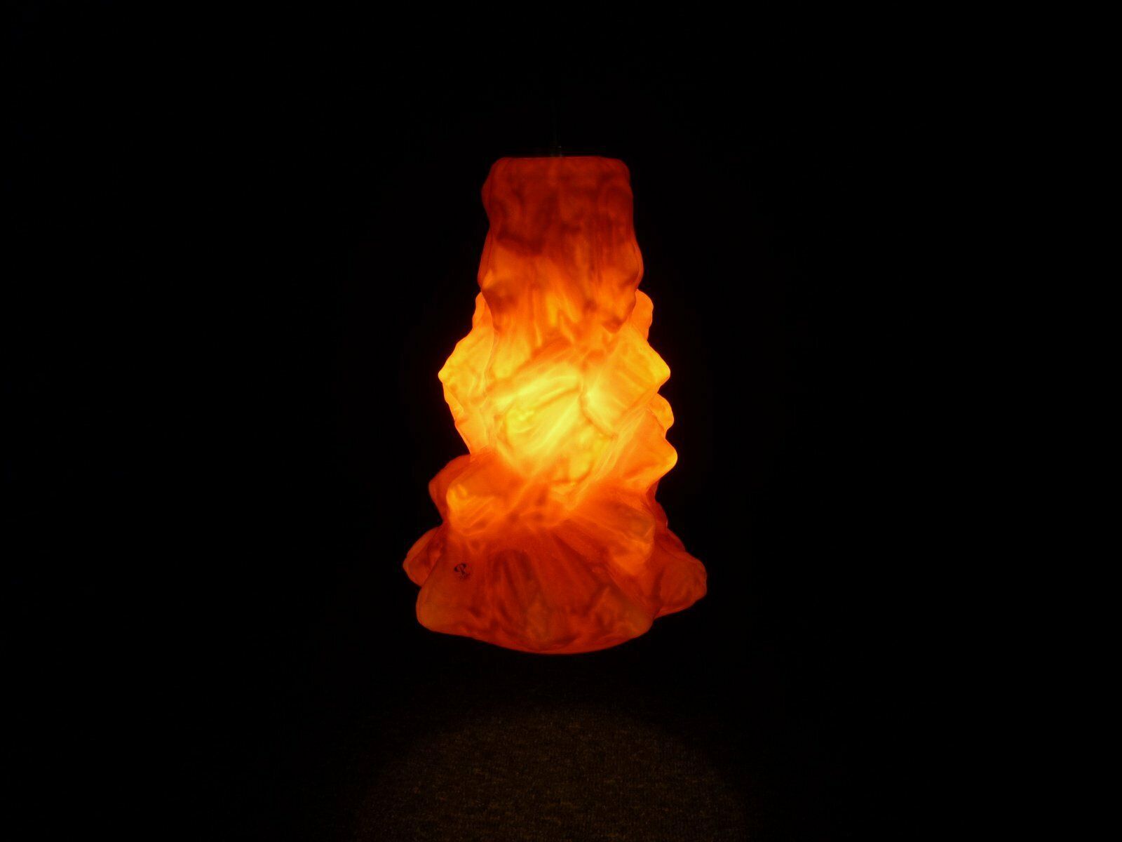Pop Art Glass Hanging Lamp By Peill & Putzler, 1970s photo Lighting