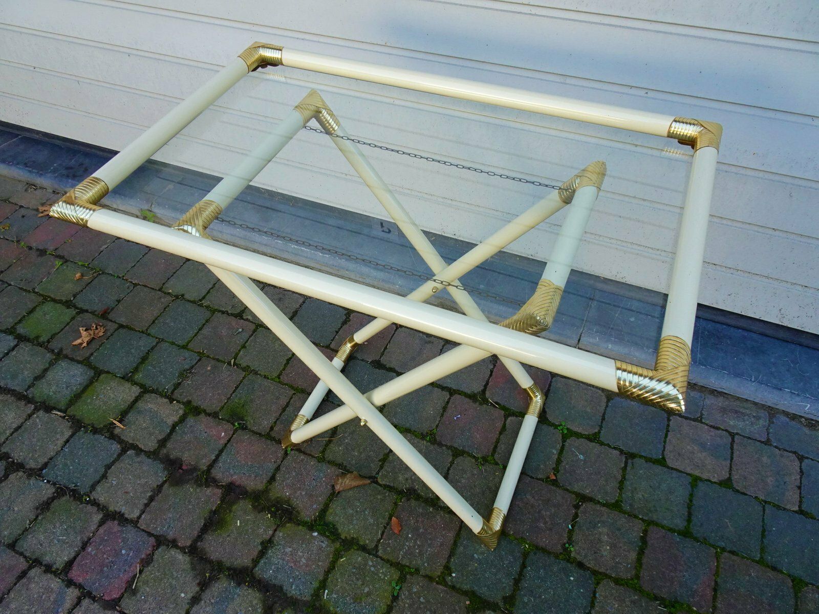 Vintage Lacquered Metal Butler Folding Table, 1970s photo 1547.0