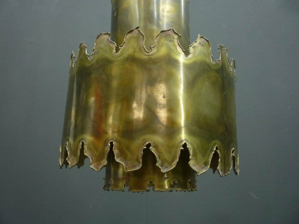 Brutalist Brass Pendant Lamp By Svend Aage Holm Sørensen For Holm Sørensen & Co, 1960s photo 1181.0