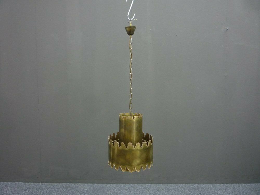 1181.0 Brutalist Brass Pendant Lamp By Svend Aage Holm Sørensen For Holm Sørensen & Co, 1960s photo