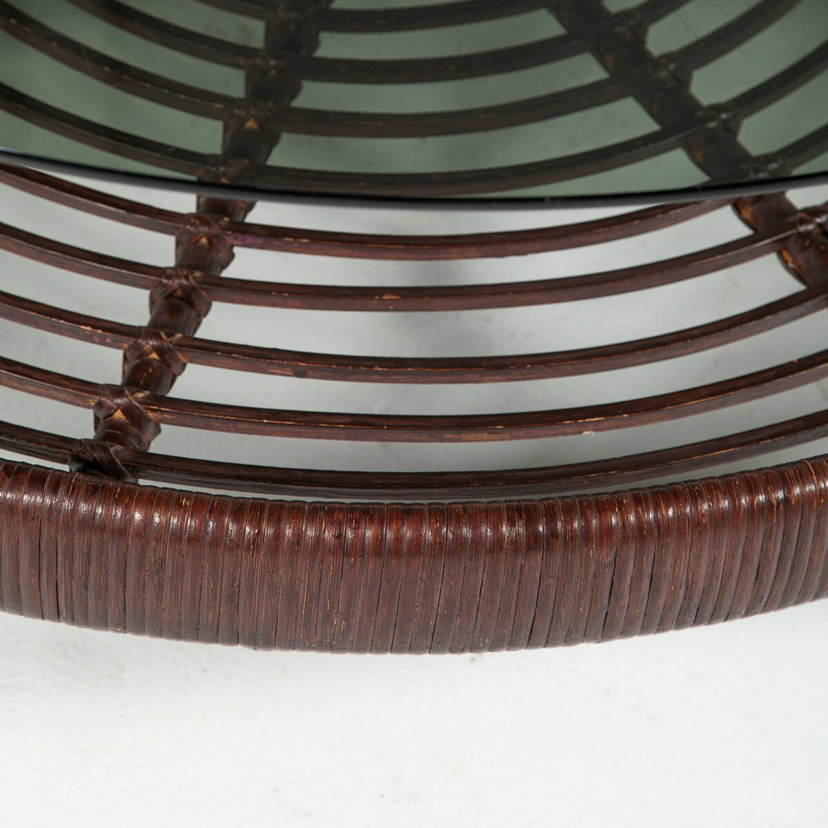 Rattan Glass Acrylic Glass Coffee Table From T Spectrum, 1970s photo buy