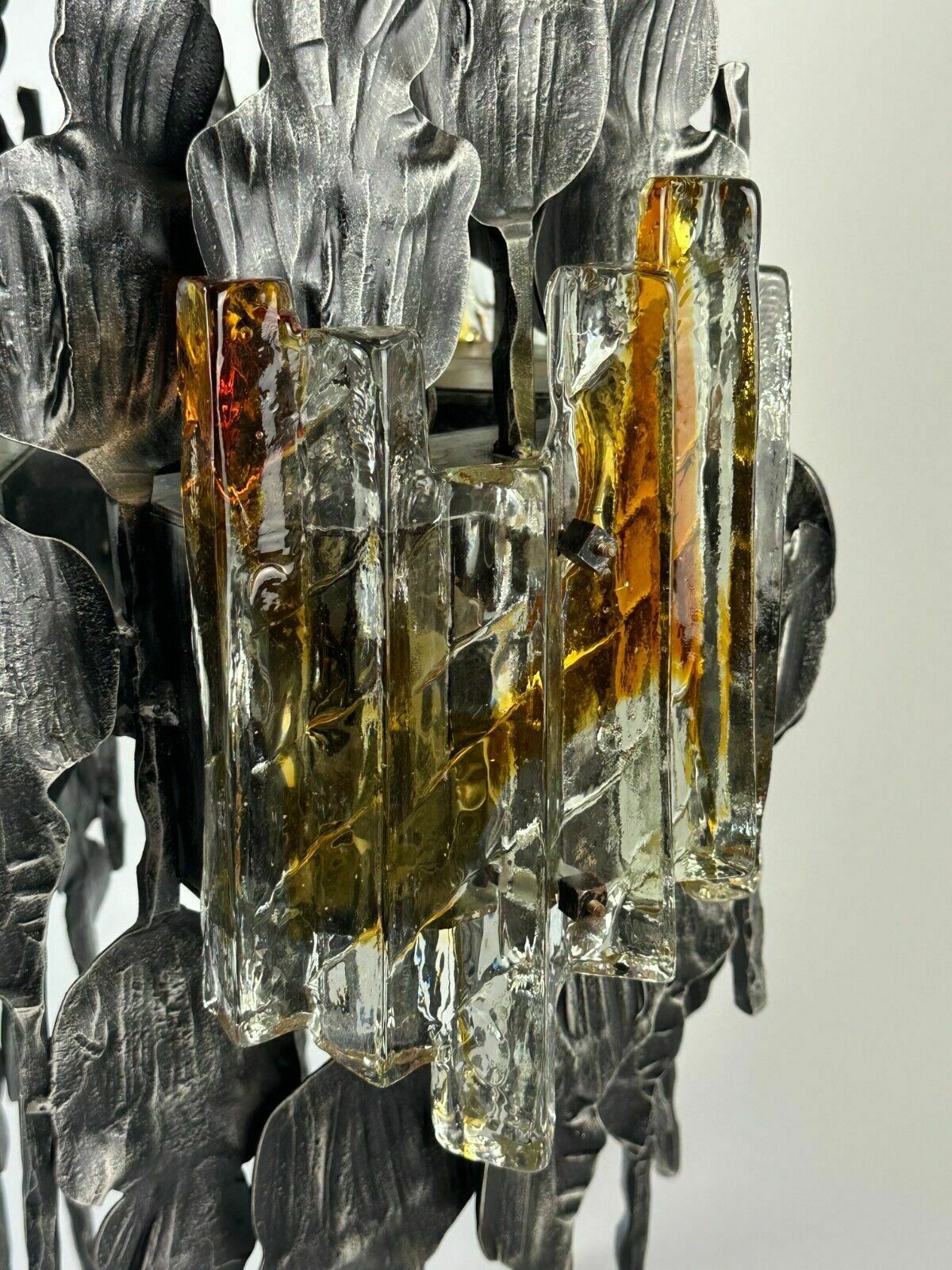 60s 70s Brutalist Chandelier Ceiling Lamp Tom Ahlström & Hans Ehrlich photo vinterior
