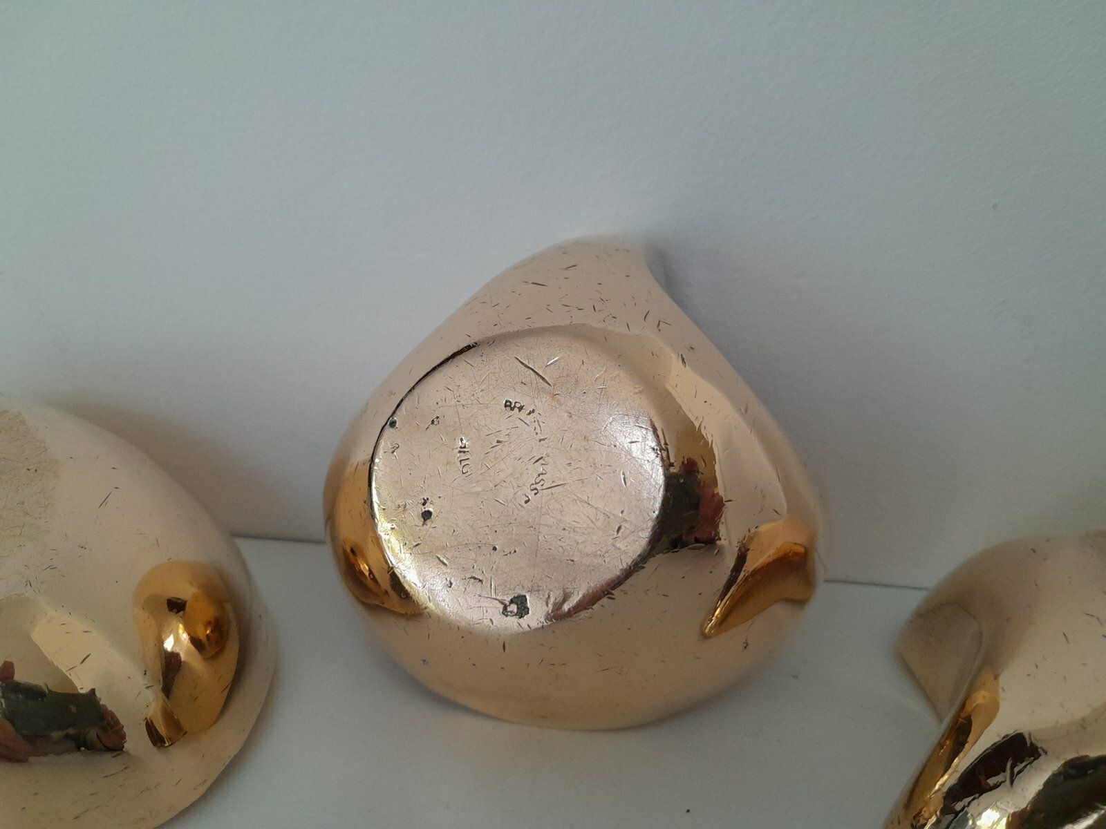 Belgian Polished Bronze Vide Poches In The Style Of Ado Chale, 1970s, Set Of 3 photo buy