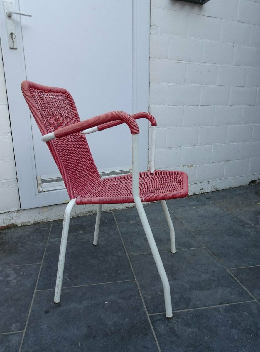 photo buy Vintage Italian Chairs In Orange, 1950s, Set Of 6