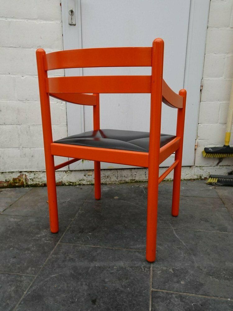 Orange Carimate Armchair By Vico Magistretti, 1970s photo 1226.0
