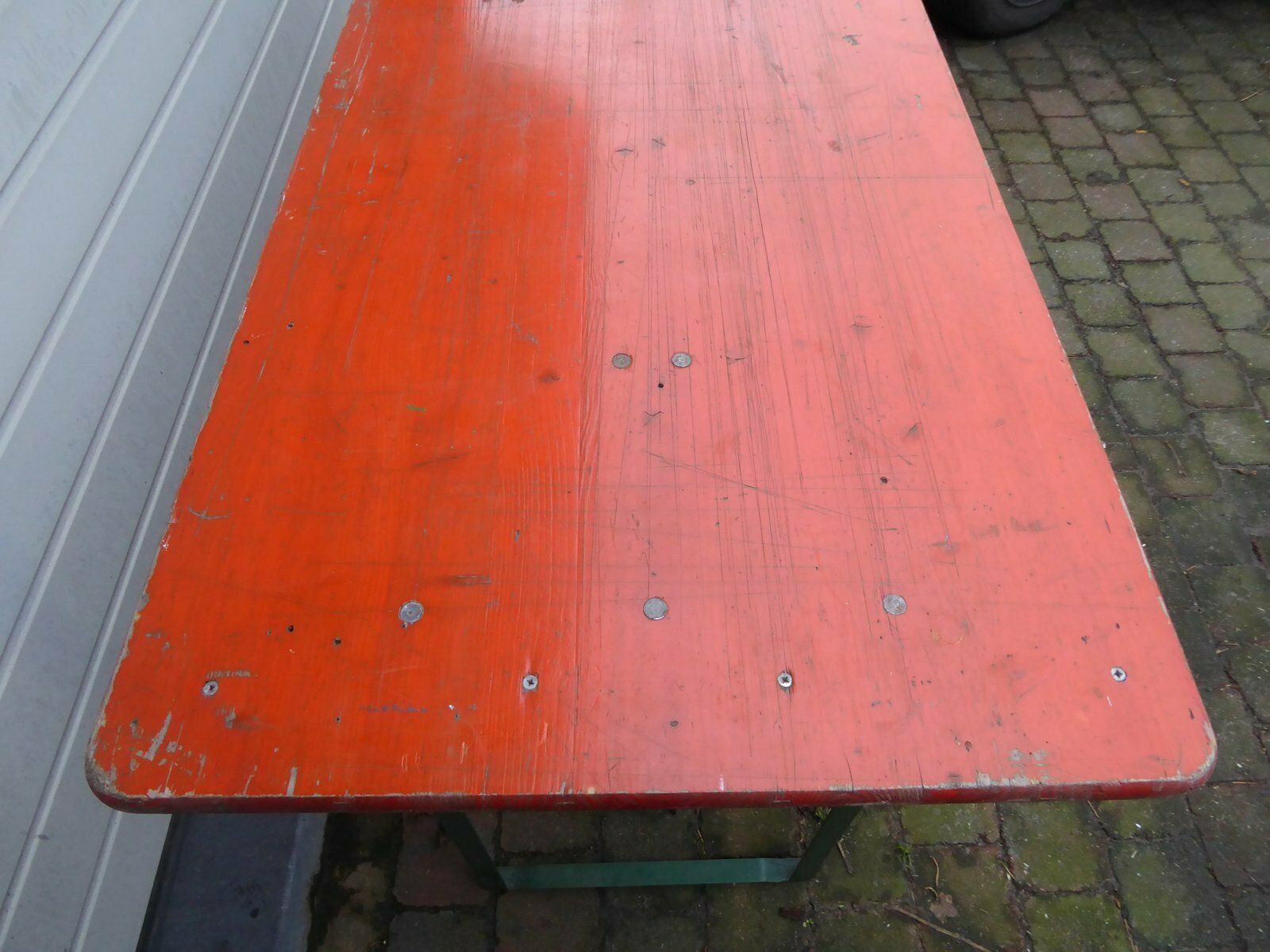 Large Industrial Folding Table From Weber, 1970s photo vinterior